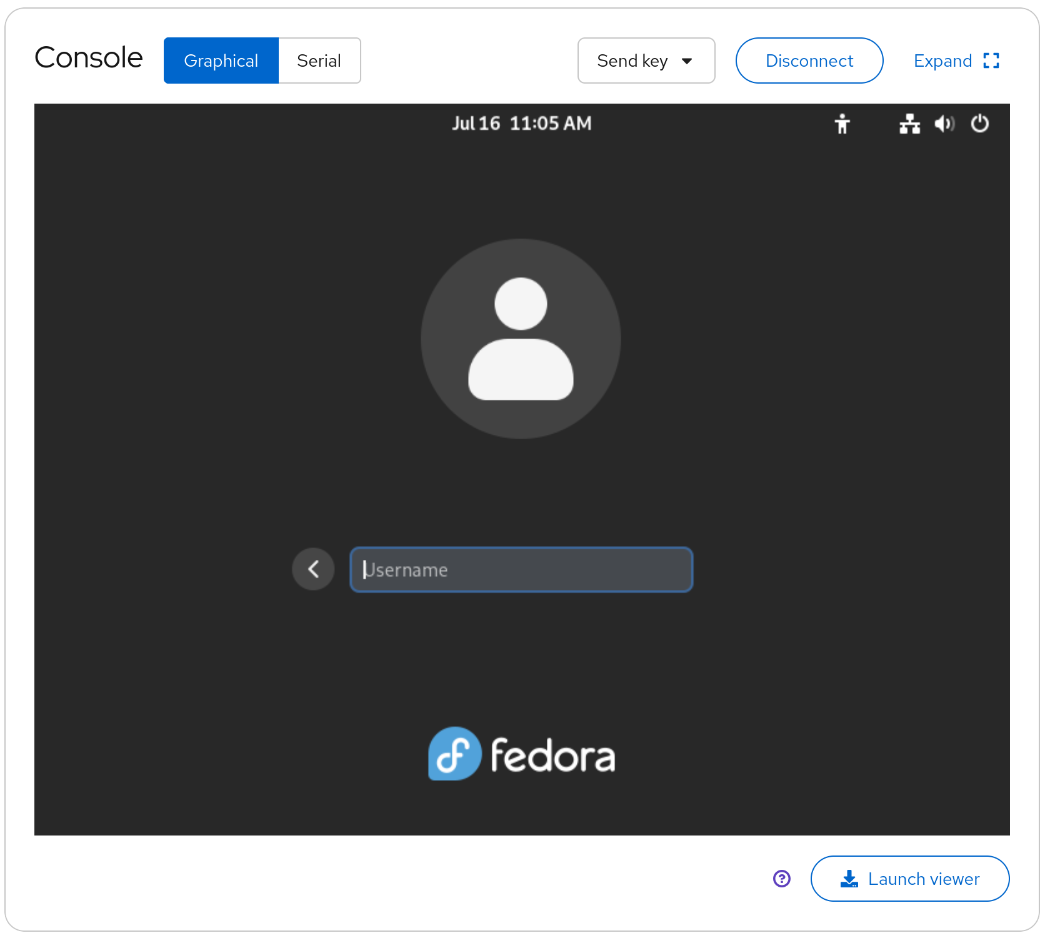 Screenshot showing improved VNC view and includes new "Launch viewer" button.